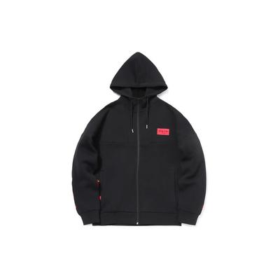 Li Ning Daily Prosperity Locker Fit Kapuzen-Langarm-Sweatshirt Herren Sweatshirt Schwarz AWDR023-1