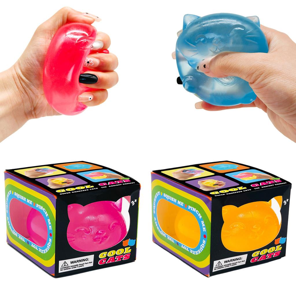 Needoh Cat Stress Toy With Slow Rebound Material For Relaxation And Fidgeting