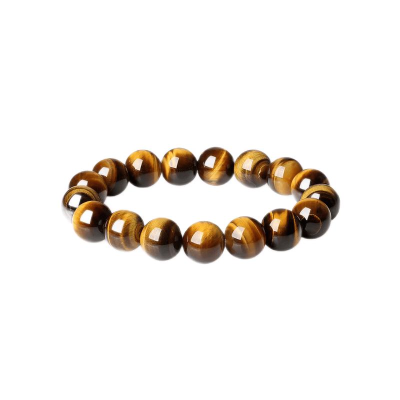 Chow Tai Seng Tiger Eye Beaded Bracelet 10mm