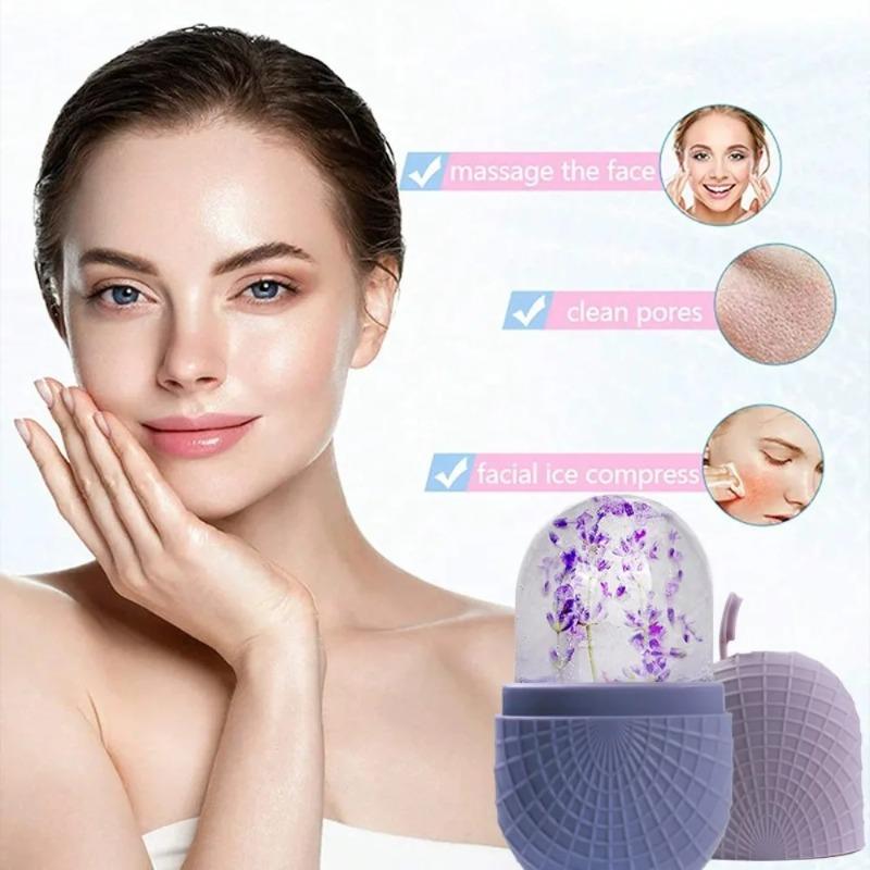 Silicone Ice Face Roller Ice Molds for Face Lifting Eye Puffiness Shrink Pores Ice Facial Massager Roller Beauty Skin Care Tools