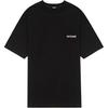 WE11DONE FW24 Beaded Embroidery Solid Color Short Sleeve T-Shirt Unisex Tops Black WD-TT3-24-734-U-BK