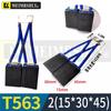 T563 DC Motor Carbon Brush - Morgan Material, Steel Mill, Meiersili, Sizes 12.5, 16, 20, 32, 40, 50, 60.