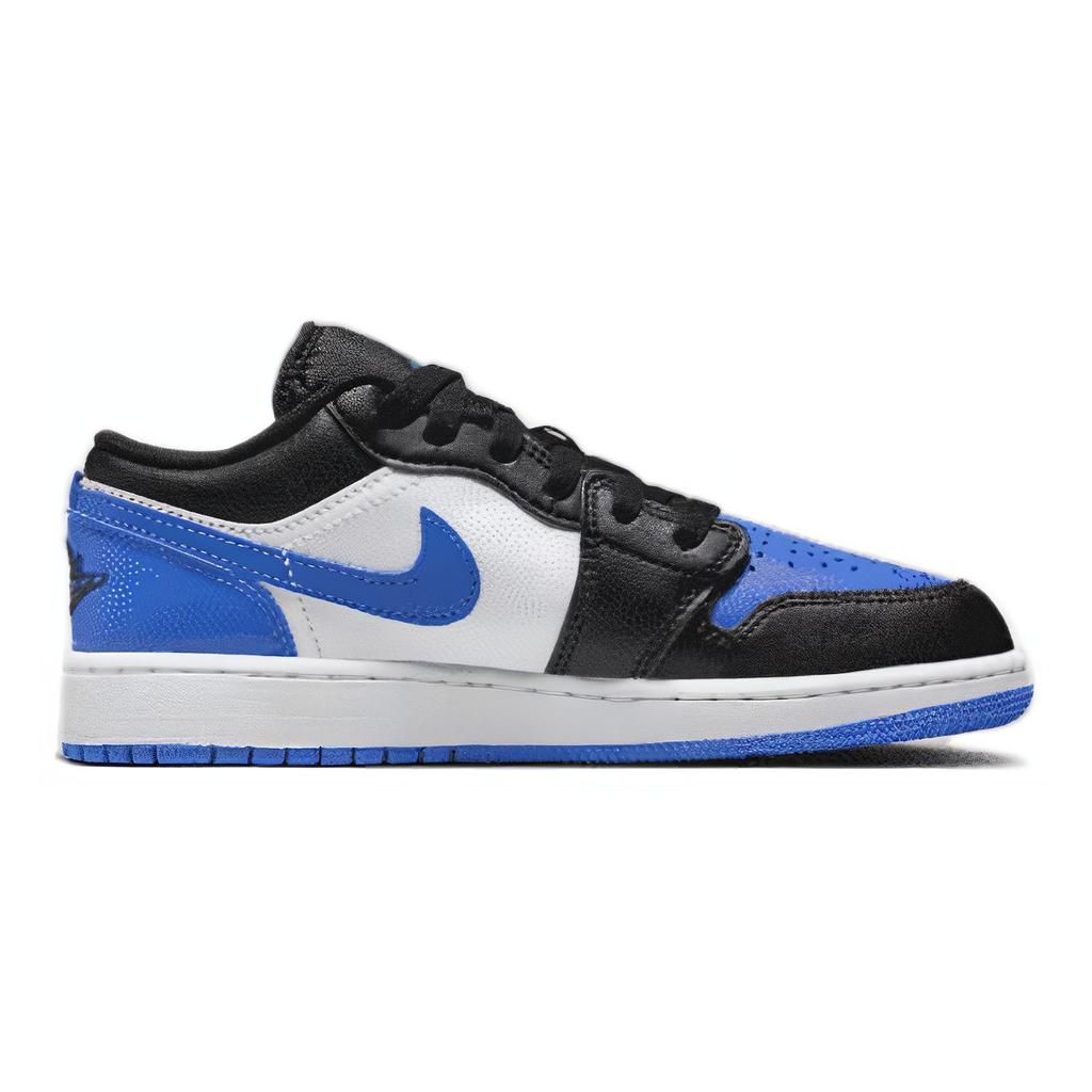 Air Jordan 1 Low GS Alternate Royal Toe Sneakers da Bambino Blu Bianco Blu Reale 553560-140