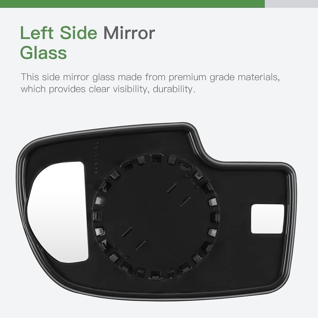 SCITOO Replacement Mirror Glass Driver Side Compatible with 1999-2006 For Chevy Silverado Pickup 2007 For Chevy Silverado Pickup 2000 For Chevy