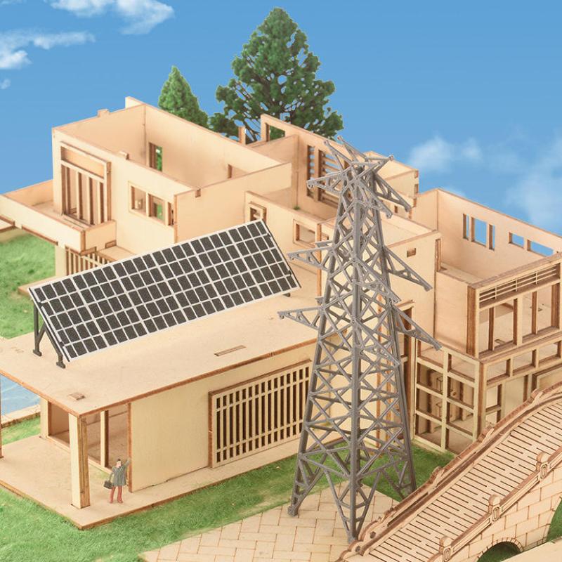 1 stk 1:100/1:200 Højvoltsmast Modellering Jernbane Tog Sandbord Scene Layout Samling Legetøj Mini Model Elektrisk Kraftmast