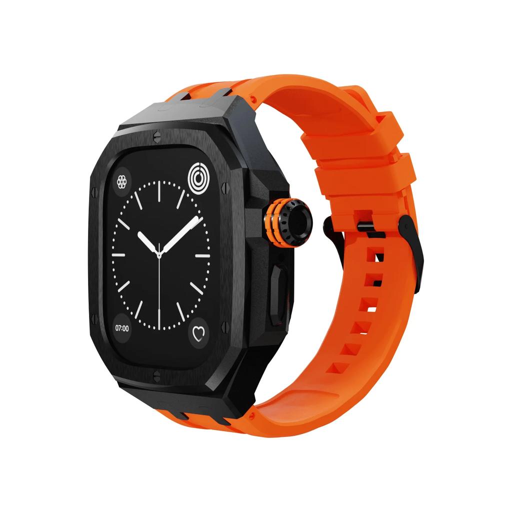 Kit di Modifica di Lusso per Apple Watch Ultra 2/Ultra 49MM Cinturino+Cassa in Acciaio Inossidabile per IWatch Serie 49mm Accessori
