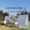 Outdoor Camping Windbreak Screen with Window
