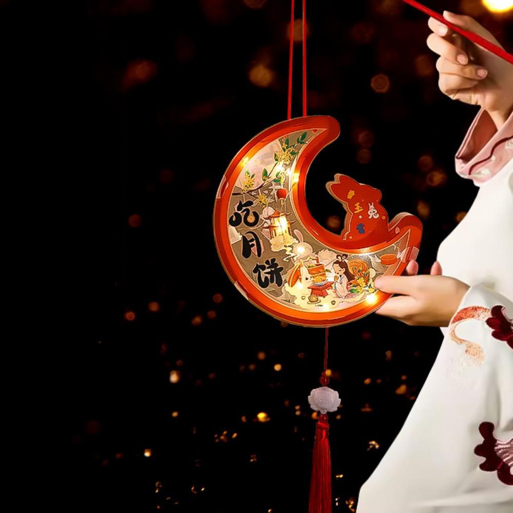 Handmade Mid-Autumn Festival Projector Lantern Luminous Lantern DIY Material Package  Children