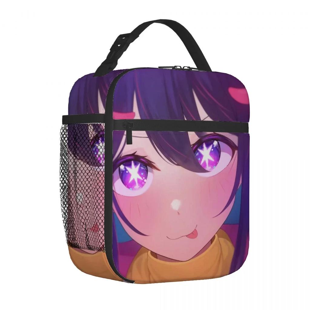 Oshi No Ko Anime-Lunchtasche, tragbar, aus dicker Aluminiumfolie isoliert, wasserdicht, ideal als Geschenk.