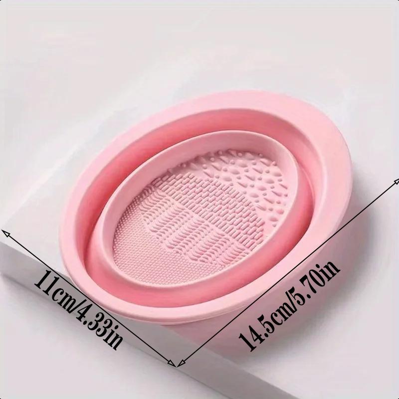 Newest Silicone Makeup Brush Cleaning Pad-Efficient & Portable & Reusable Makeup Brush Cleaning Mat with Suction Cup