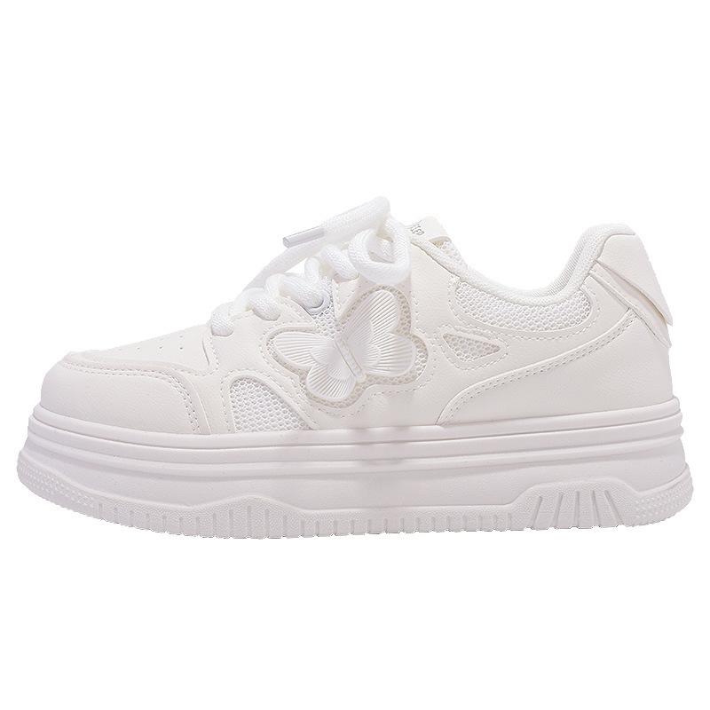 High-value little white shoes women's board shoes 2025 new summer popular thick-soled canvas shoes milk fufu casual sports shoes