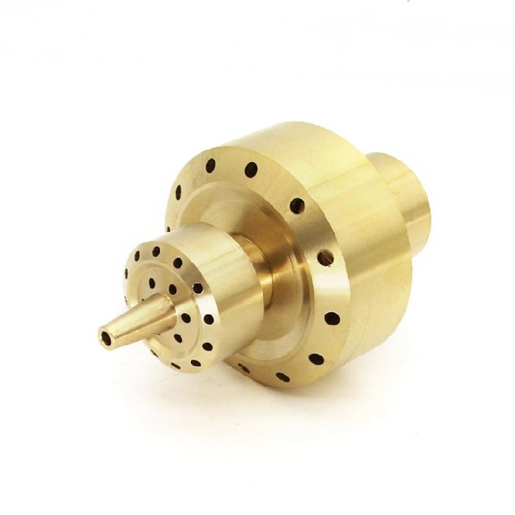 Messing Wasserfontäne Sprinklerkopf 2-stufige Sprühdüse Ersatz für Außenbrunnen Landschaft Stabile Konstruktion