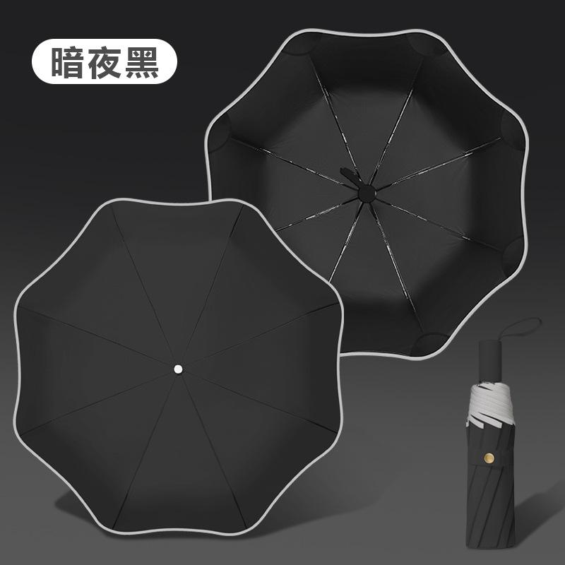 Fully automatic three-fold vinyl rounded corners, automatic opening and closing, folding umbrella hemming can be