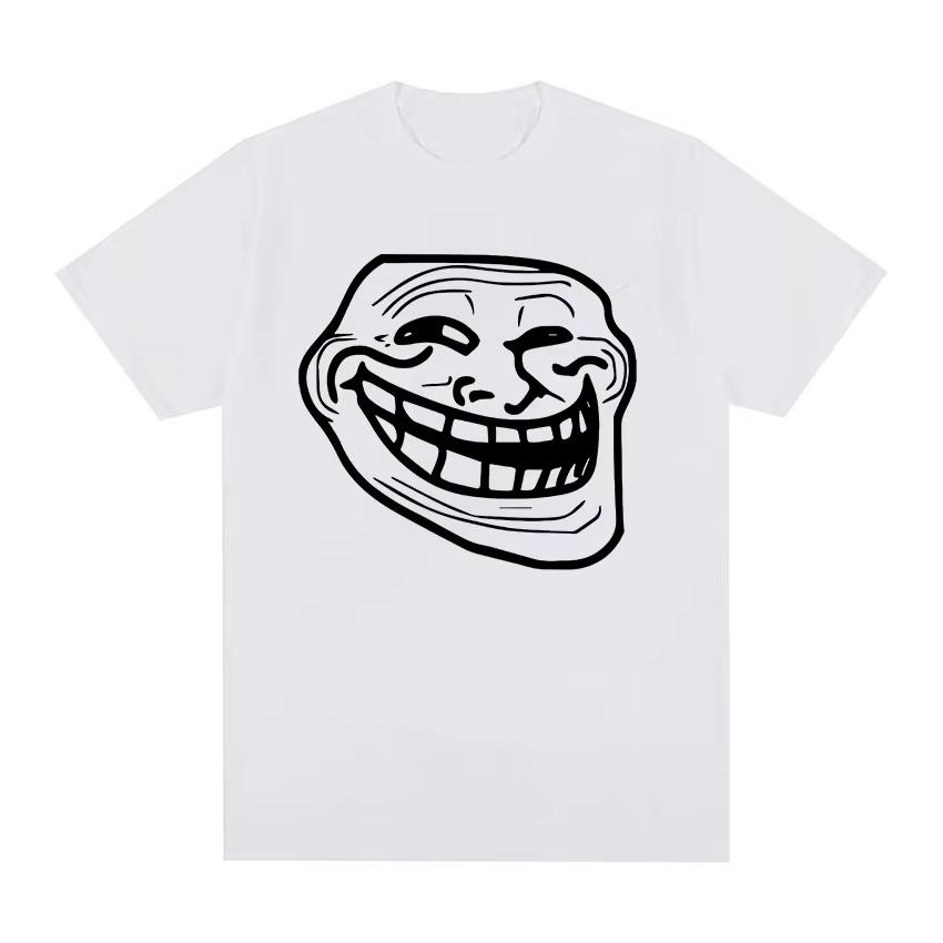 

Troll Face Memes Angry Man Problem Funny Meme T Shirts Men s Women Retro Fashion Harajuku Cotton Short Sleeve T-shirt Streetwear S разноцветный
