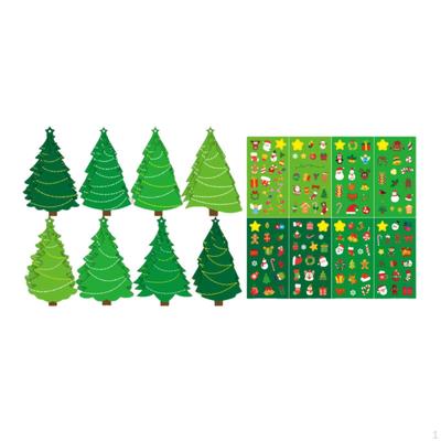 DIY Christmas Kit with Stickers Ornaments Gifts Bookmark Holiday Greeting Cards for Classroom Home