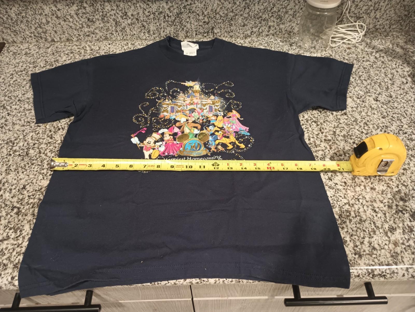 Vintage Disneyland 50th Anniversary Happiest Homecoming On Earth T- Shirt M