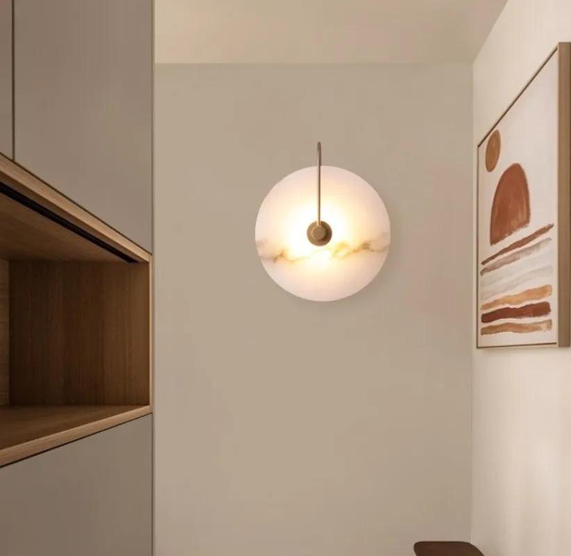 Modern Marble Wall Light Led Bedside Lamp Indoor Minimalist Decorative Fixtures Hoom Decor Habitacion Lighting for Living Room