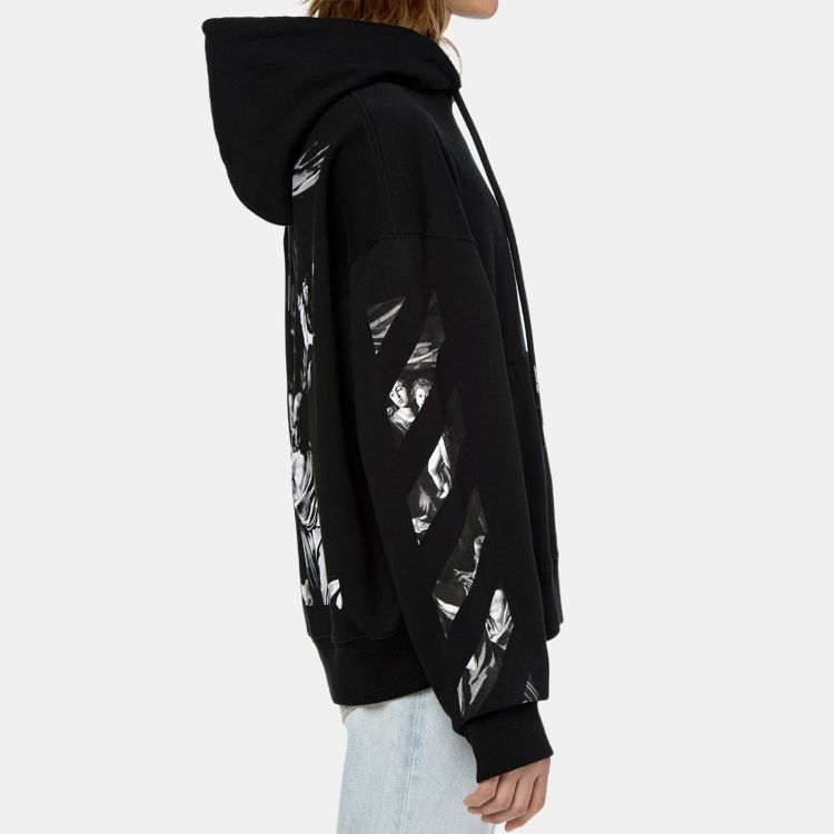 OFF WHITE Caravaggio Square Over Hoodie OMBB037S20E300051088