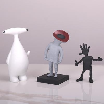 Nordic Decorations Modern Model Room TV Cabinet Soft Decorations Children's Cartoon ET Alien Characters Creative Decorations