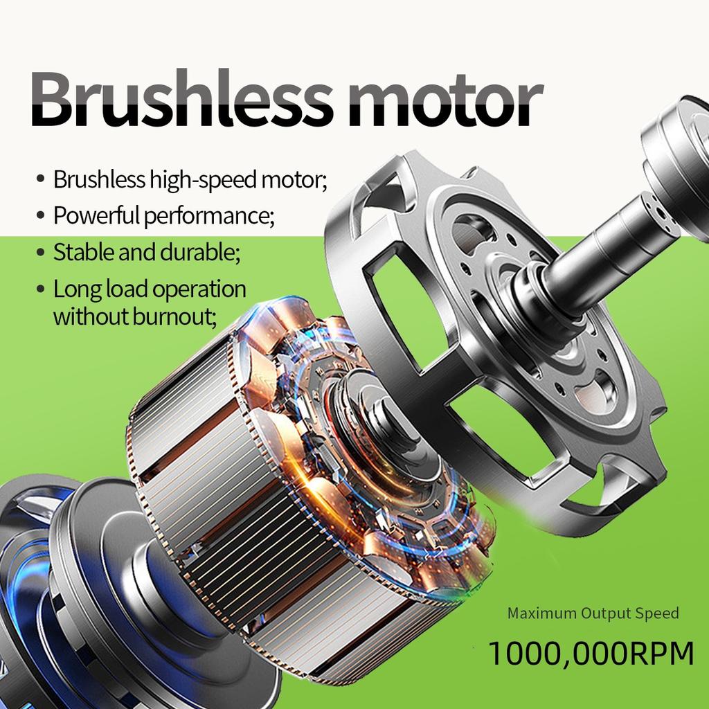 Mini Turbo Jet Fan Electric Air Duster with 3 Gear Adjustable 1000000RPM Wind Speed 68m/s Car Computer Cleaning Blower Tool