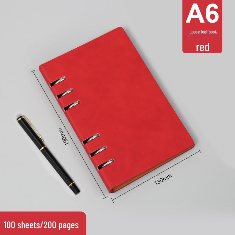 A5/B5 Loose-leaf Notepad: Business Meeting Notebook with Detachable Pages and Custom Logo Printing