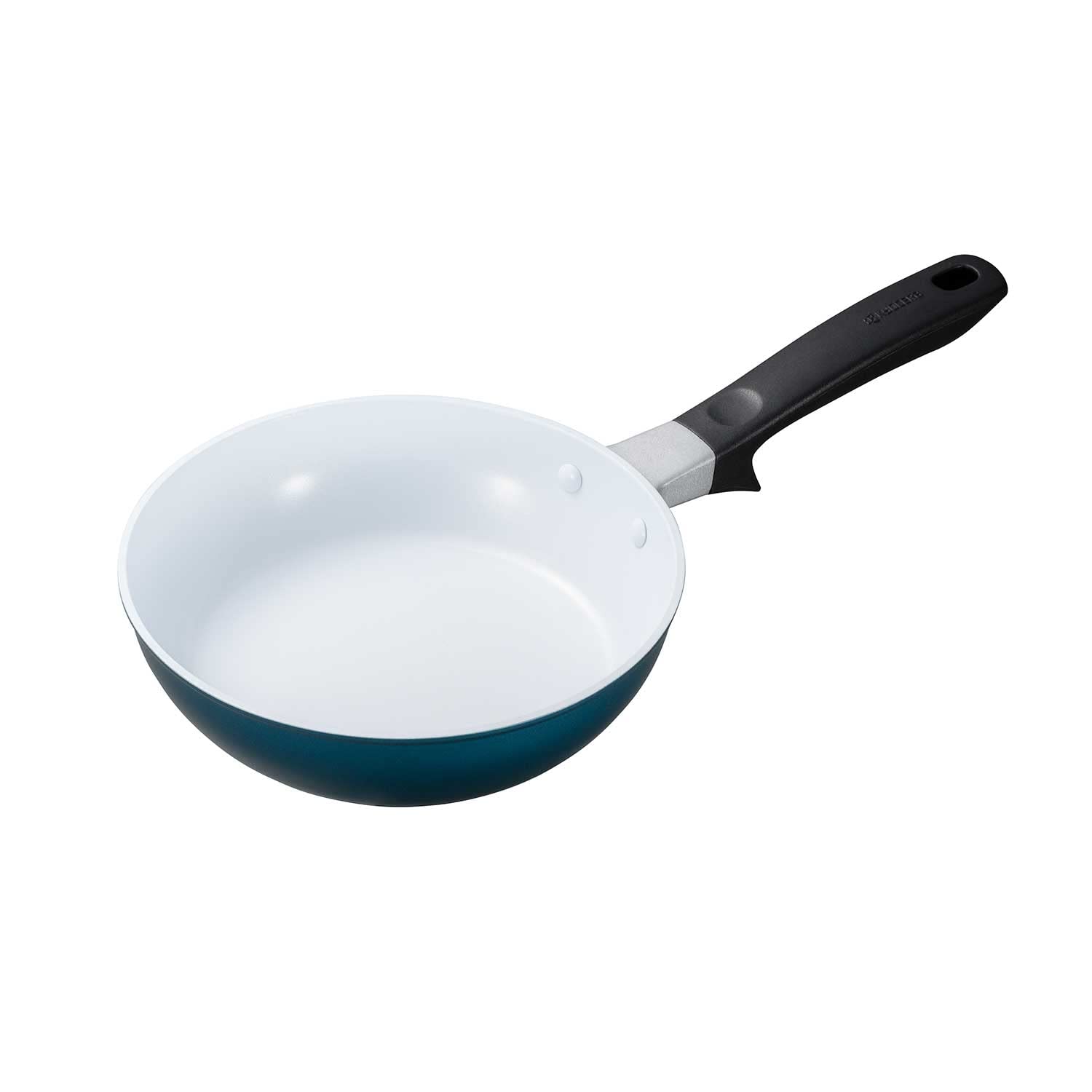 

Kyocera IH Frying Cerabrid Frying Pan Pan, 20cm, White/Blue, CF-20C-WBU-BC,