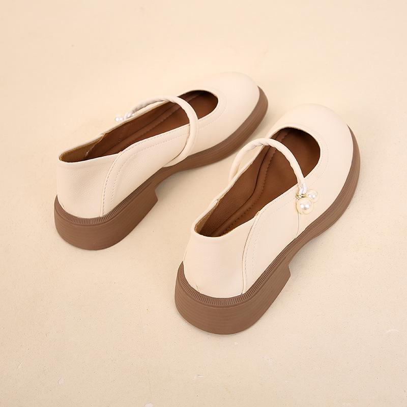 Weiche Leder Mary Jane Schuhe flache Einzelschuhe Damen 2025 Sommer neu Zwei-Wege Slipper mit Röcken kleine Lederschuhe Mode