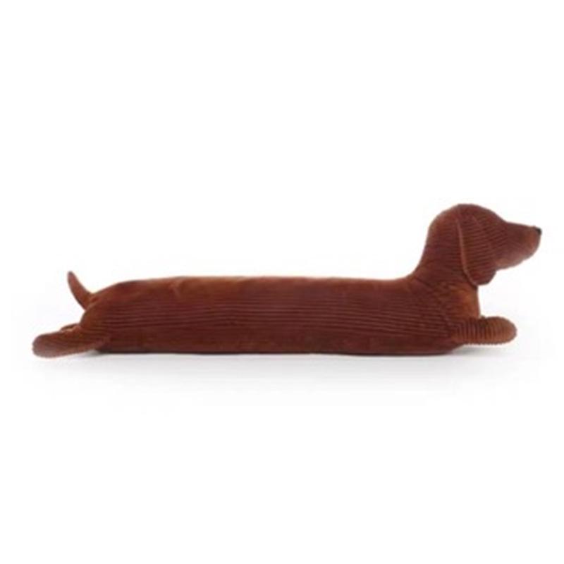 Cartoon Dachshund Plush Cushion: Panda Design Pillow and Leg Clip