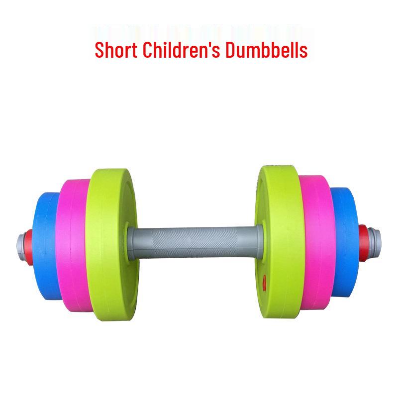 Children's Plastic Weightlifting Toy Set: Toddler Barbells & Dumbbells for Sensory Integration and Exercise