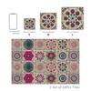 24 Peças/Conjunto Adesivos de Parede Artísticos Impermeáveis Peel & Stick 10/15/20cm Película Decorativa para Azulejos Chão