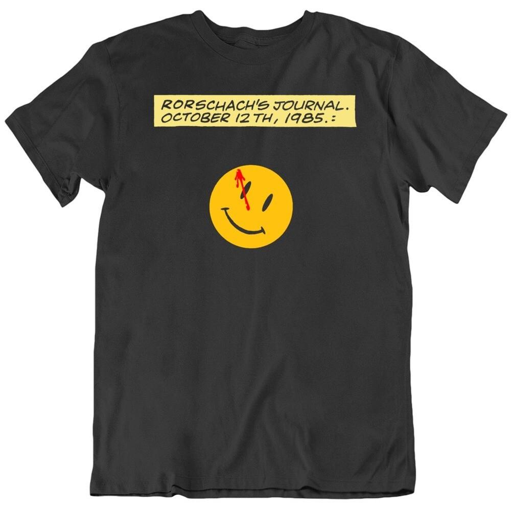 

Rorchach s Journal Oct 12 1985 The Watchmen Comic Fan T Shirt L