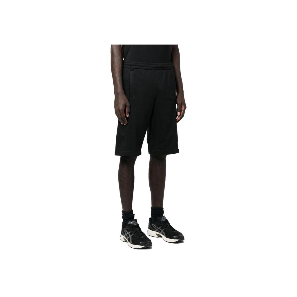 Emporio Armani SS23 Logo Print Elastic Waist Straight Casual Shorts Men shorts Black 3RPS57-PJLSZ-0208