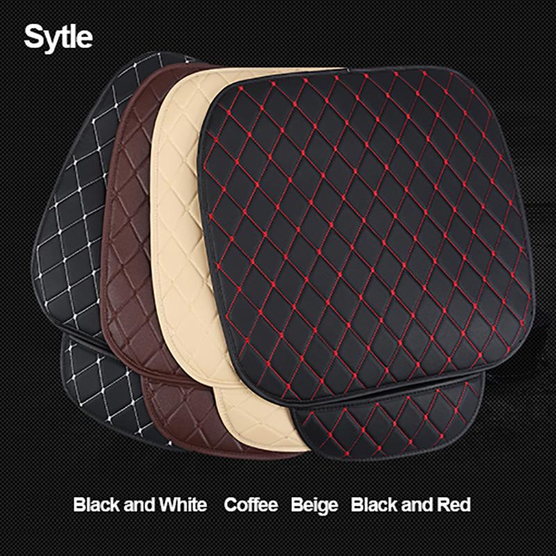 Husă scaun auto Pernă Automobile Piele PU Accesorii universale pentru interior auto Set de protecție în patru anotimpuri Covoraș pentru scaune stil auto