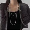 2025 Fashionable Multi-layer Pearl Clavicle Necklace - Elegant Fragrant Style