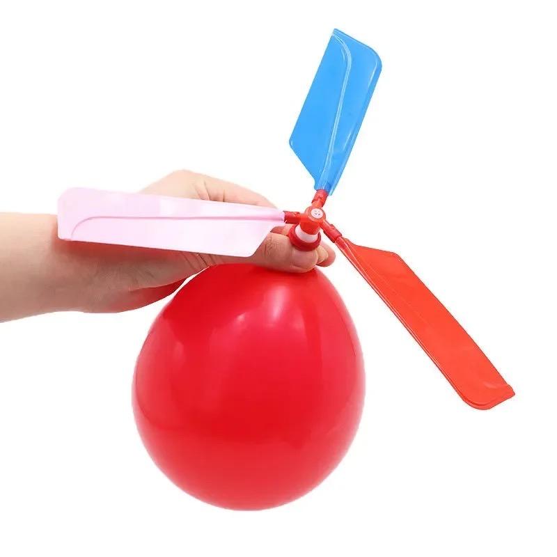 5Pcs Balloon Helicopter Children'S Outdoor Fun Launcher Set Balloon Parent Child Interactive Children'S Puzzle Toy Gift