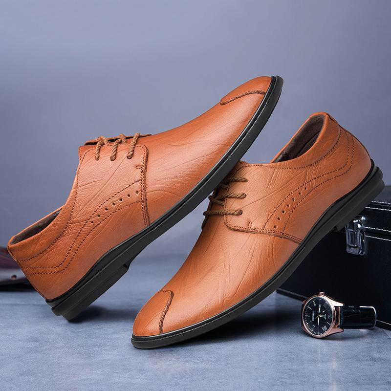 Hot Selling Men's Casual Shoes Europe America Breathable Lightweight Men's Park Walking Shoes Elegant Interview Dress Shoes
