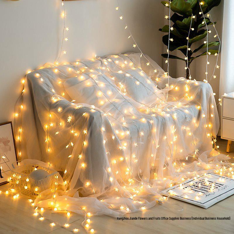 Starry Fairy Lights - Small Flashing String Lights for Camping, Birthdays, Scenes, and Street Stalls