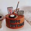10 Pezzi Decorazioni Torta di Compleanno Chitarra Musicale Violino Ornamenti Note Acrilico Inseribili Strumento Musicale Tema Accessori da Forno