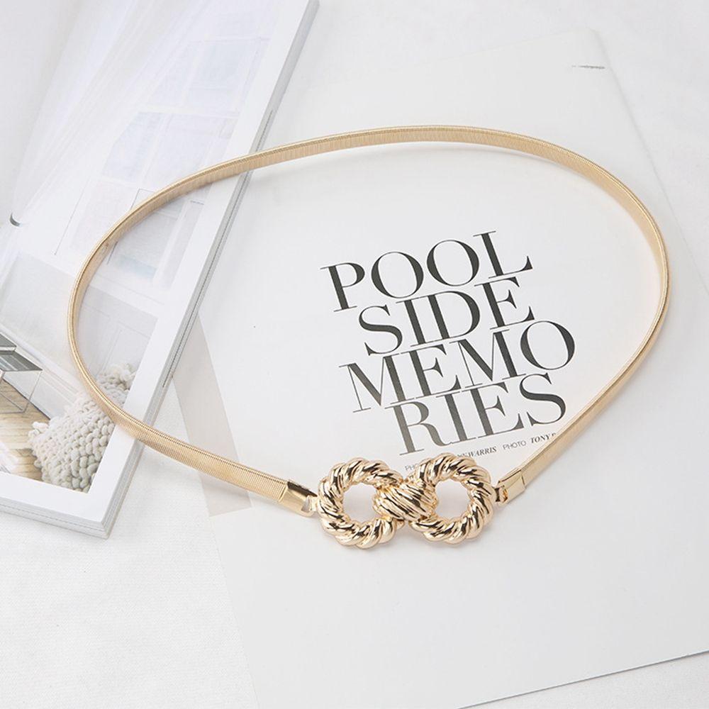 

Belt All-match Metal Elastic Belt Waist Corset Chain Belts Women Waist Chain Metal Waist Belts B