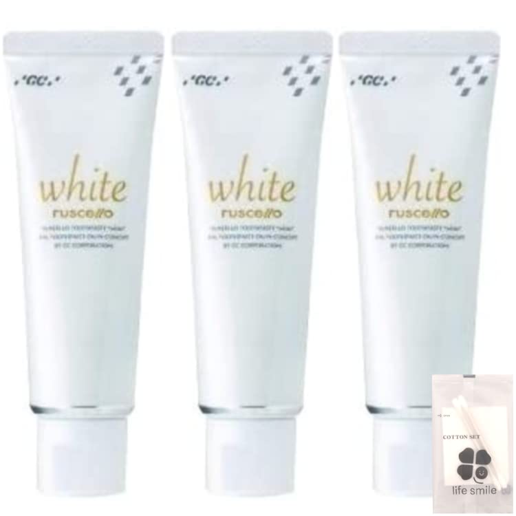 

[Set of 3] GC Toothpaste White 100g with original cotton set