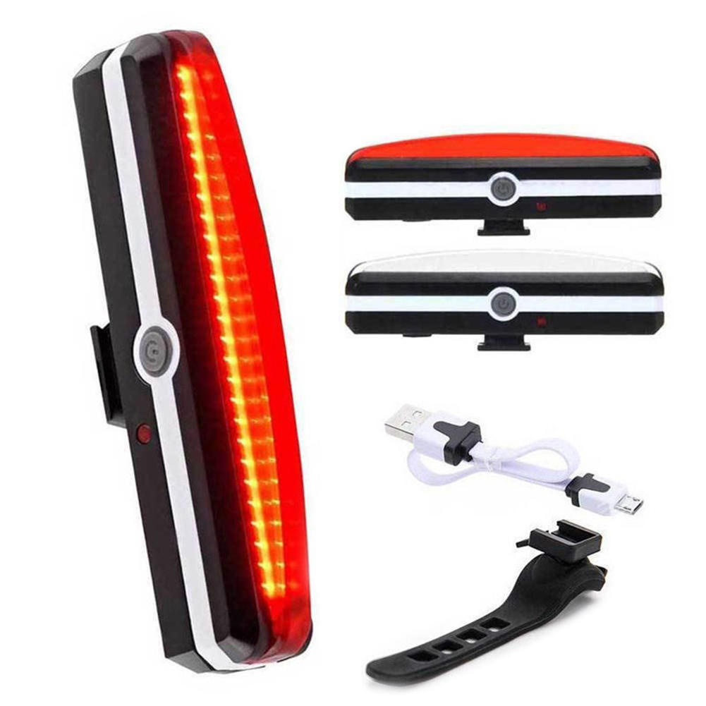 Buy USB Rechargeable LED Bicycle Bike Cycling Rear Tail Light 6 Modes ...