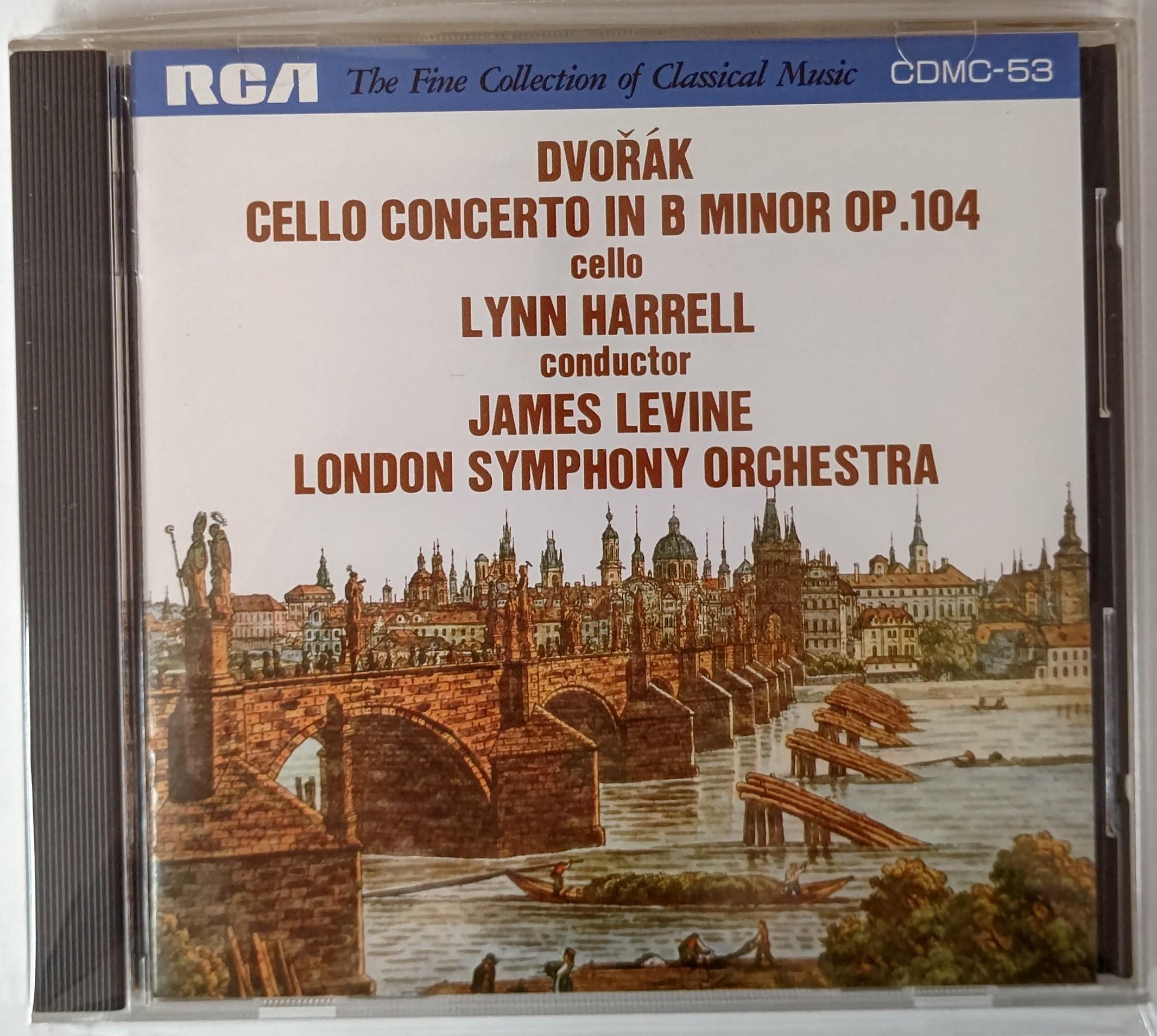 

CD DVORAK LYNN HARRELL JAMES LEVINE Dvorak Cello Concerto in B minor CDMC53 RCA Japan Classical Used