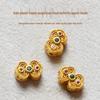 Gold-Plated Ruyi Spacer Beads for Crystal DIY Bracelets & Jewelry Making