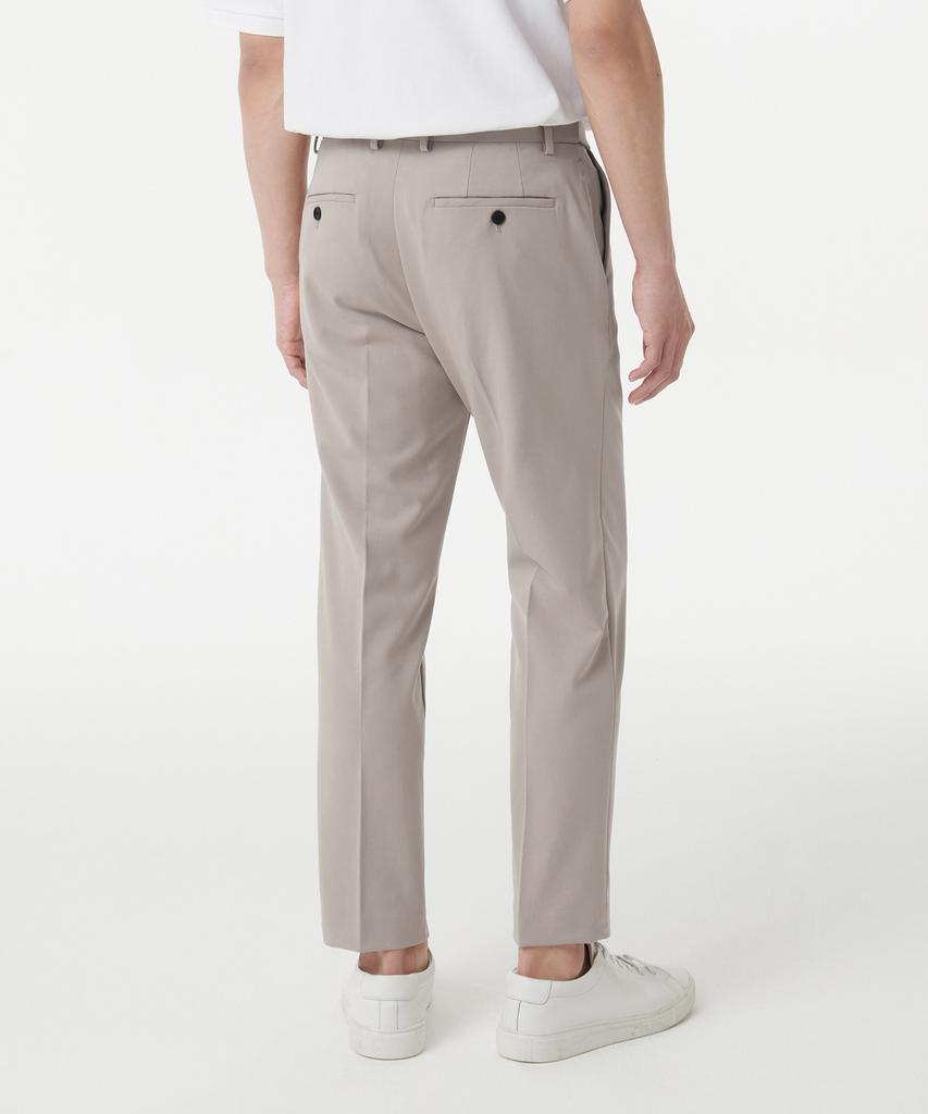 MUSINSA STANDARD Tapered Hidden Banding Crop Slacks [Light Beige]