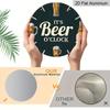 2D Flat Aluminum 7.87 Inch X 7.87 Inch Vintage Beer-style Wall Hanging. Suitable for Living Rooms, Kitchens, Bars, Clubs, Porches, Indoor and Outdoor