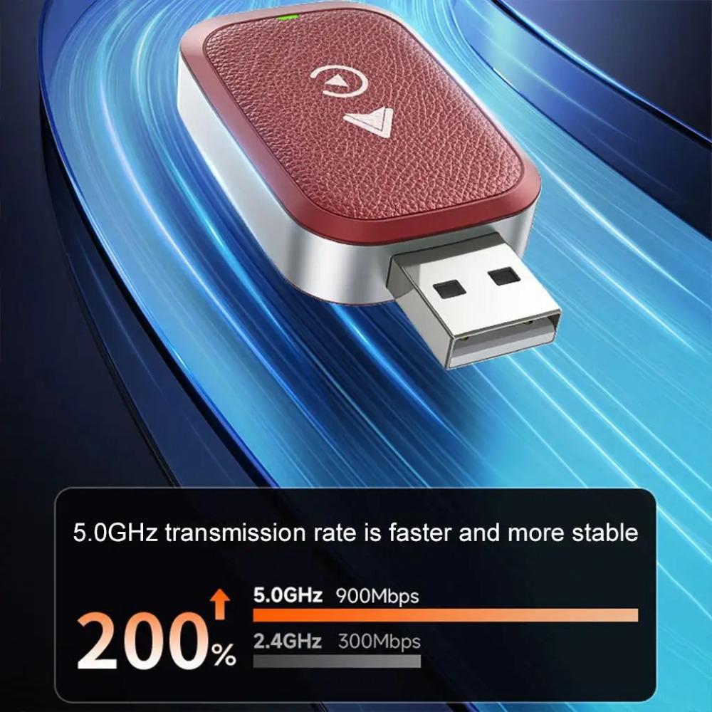 Wireless CarPlay Android Auto Adapter Car Play Adapter Wifi/bluetooth Connect 2 In 1 Wireless Adapter For Netflix For YouTube