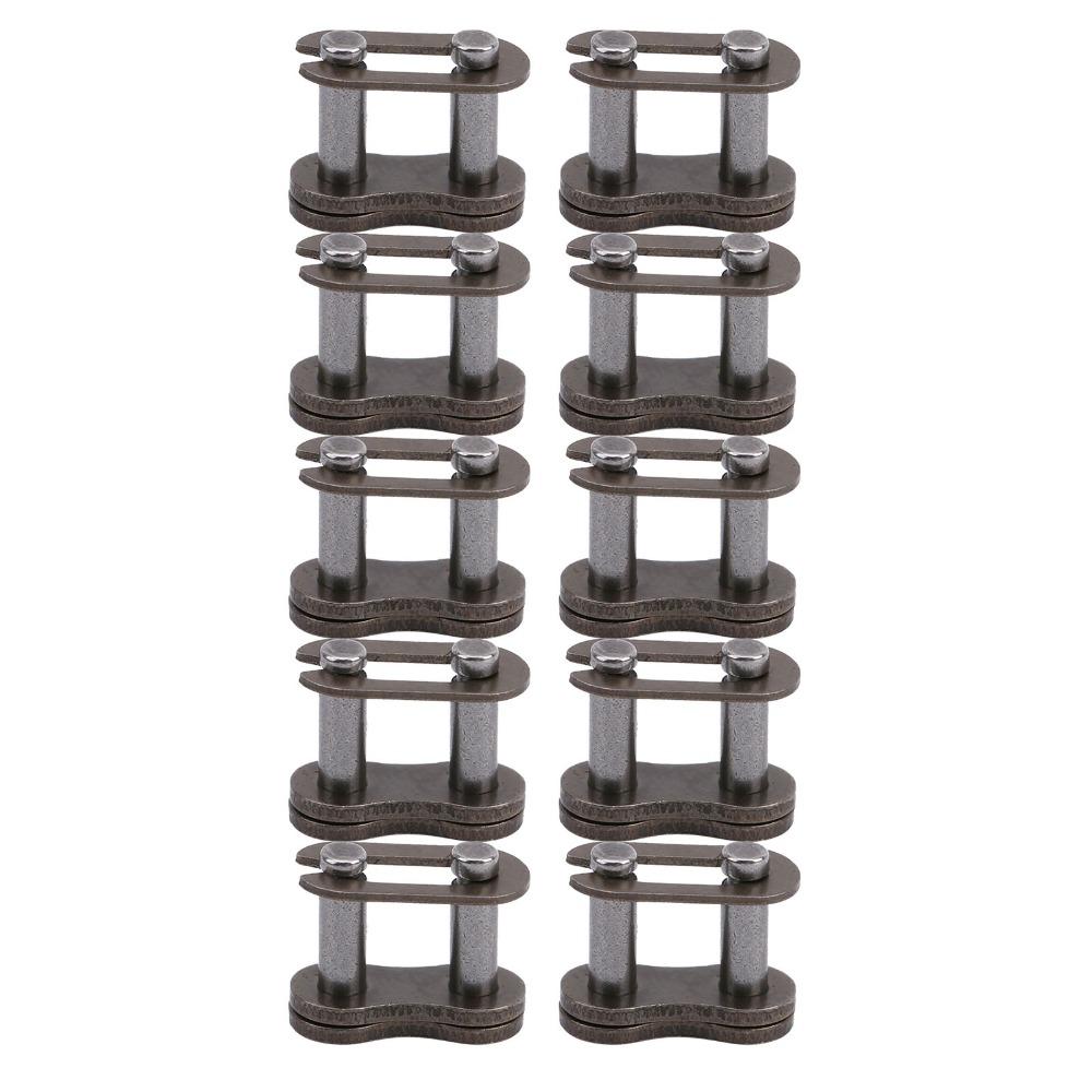 10Pcs Iron 25H Chain Master Link Easy Installation Roller Chain Connecting Links Replacement Repair