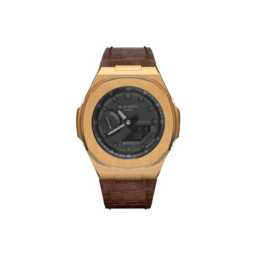 CASIO Custom Collection Duke Honor Quartz Movement Watch Unisex Black Dial GA-2100-1A1(Watch8--)