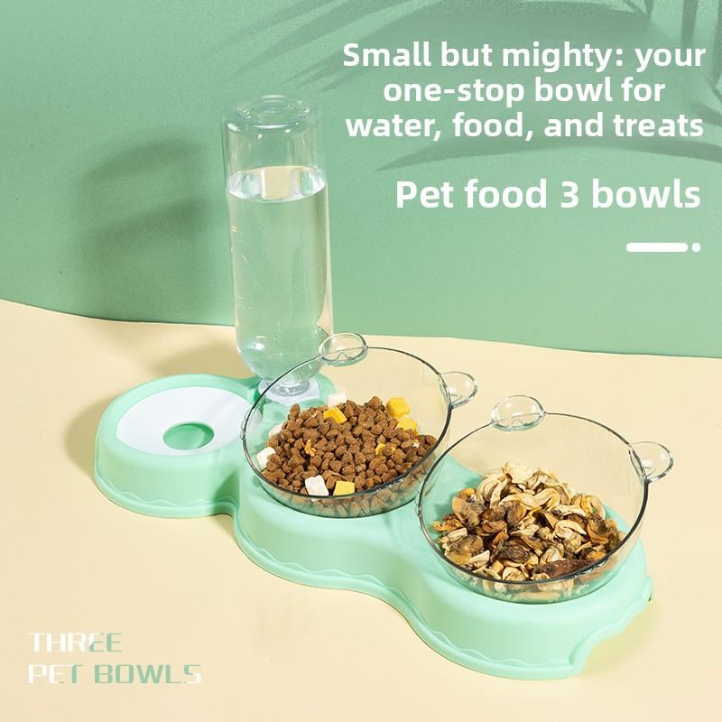 Cat Bowl, Double Bowl, Automatic Drinking and Food Bowl, Dog Bowl, Water Bowl, Anti-knock Pet Supplies, Food Bowl, Dog Bowl