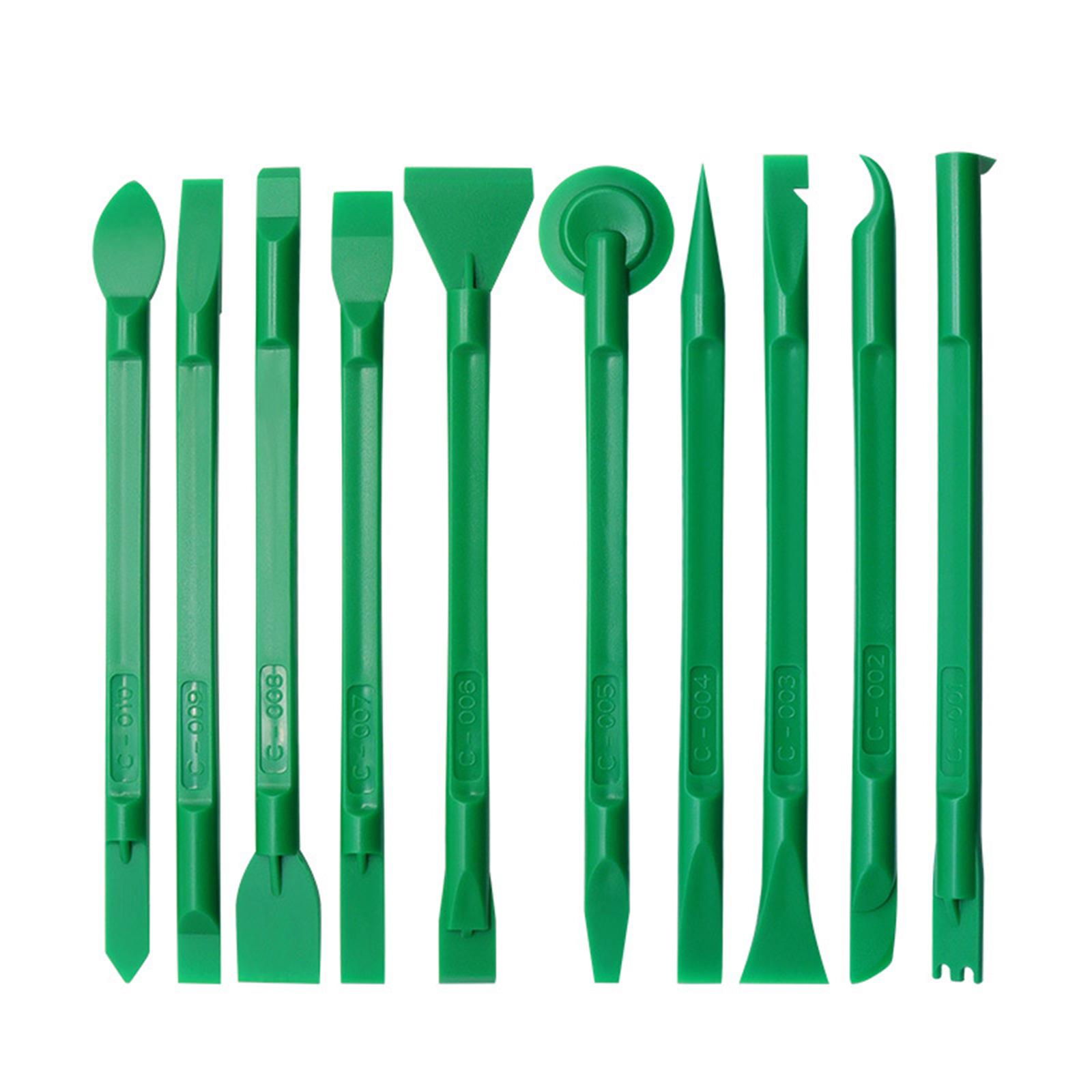 

10 предметов Набор для вскрытия Ремонтные инструменты Пластиковый ломик Spudger для смартфона Ноутбук ПК Разборка Ремонтные инструменты зелёный